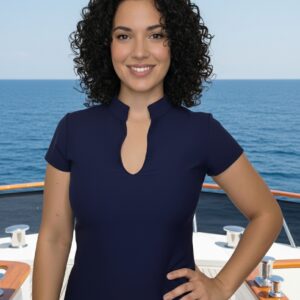 Nautilus Yachtwear Mandarin Collar Top